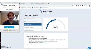 Taking a Third Party Exam in Honorlock Student View [upl. by Nneb]