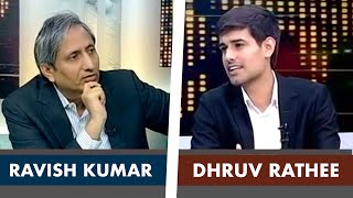 Ravish Kumar Interviews Dhruv Rathee on NDTV Prime Time  Full Interview [upl. by Sibley]