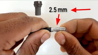 How to connect satellite LNB or coaxial cable to connectordish [upl. by Florance627]