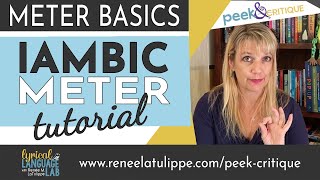 How to Write in Iambic Meter Tutorial  Poetic Meter amp Rhyme Basics [upl. by Leahciam]