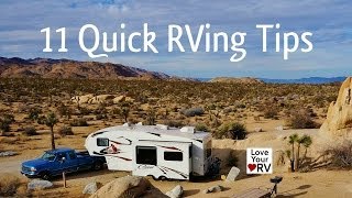 11 Quick Little RVing Tips from a Full Time RVer [upl. by Nonnac]