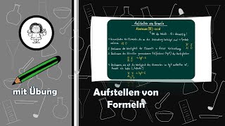 Aufstellen von Formeln  mit Übung [upl. by Orfurd]