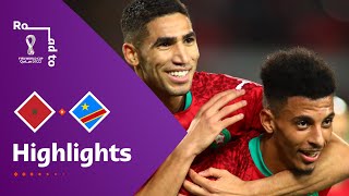 Morocco v Congo DR  FIFA World Cup Qatar 2022 Qualifier  Match Highlights [upl. by Afnin514]