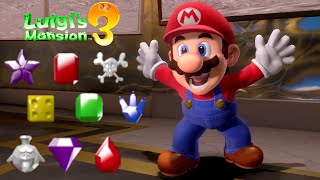 Luigis Mansion 3  All Gem Locations [upl. by Barnie679]