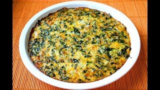 Crustless Spinach Quiche [upl. by Gerianne]