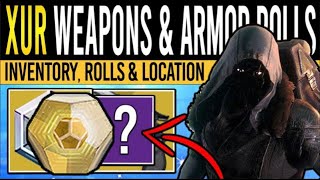 Destiny 2 XURS NEW WEAPONS amp RARE ARMOR 19th January Xur Inventory  Armor Loot amp Location [upl. by Rundgren]