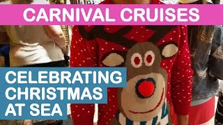 Carnival Cruises Celebrating Christmas at Sea [upl. by Ecyar]