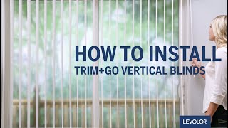 How to Install LEVOLOR TrimGo™ Vertical Blinds [upl. by Sura47]