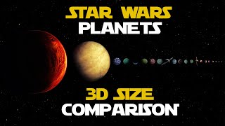 Star Wars Planets  Comparison [upl. by Antonina]