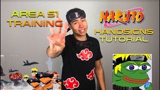 Area 51 Training Naruto Handsigns [upl. by Adon]