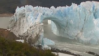 Huge glacier collapses in Argentina [upl. by Pettiford]