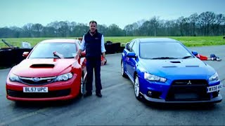 Mitsubishi Evo vs Subaru Impreza HQ  Top Gear [upl. by Indihar930]