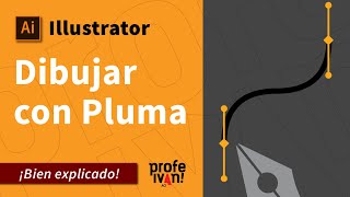 Dibujar con herramienta Pluma en Illustrator  Bien explicado [upl. by Ymot933]