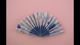 Origami Fan 摺紙教學 摺扇2 [upl. by Sokram]