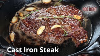 Cast Iron Steak Recipe [upl. by Rahab]