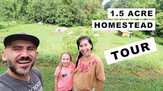 15 Acre Homestead TOUR homesteading family [upl. by Allenrac]