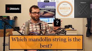 Daddario Mandolin String Shootout [upl. by Nedyah747]