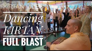 Dancing Kirtan  Full blast HH Radhanath Swami  Kranti Yoga Goa [upl. by Giana489]