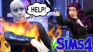 The Sims 4 But I SET EVERYTHING ON FIRE Using Magic [upl. by Gnuhc468]