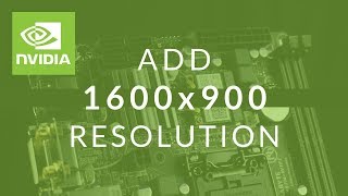 Adding 1600x900 Option to Display Resolution Settings in Windows 10 NvidiaGeForce [upl. by Onit]