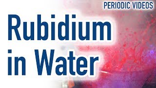 Rubidium Water and Indicator slow motion  Periodic Table of Videos [upl. by Jarrid]