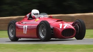 195456 Lancia D50 F1 GREAT amp RAW V8 Sound In Action [upl. by Anwahsak]