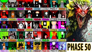 Incredibox Sprunki Mix All Phases Phase 10 VS Phase 20 VS Phase 30 VS Phase 40 VS Phase 50 [upl. by Prunella688]