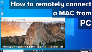 How to remotely connect a MAC from PC [upl. by Ayomat]