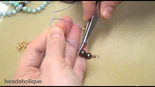 Pearl Knotting Using Tweezers [upl. by Anirret]