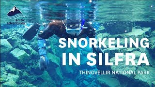 Snorkeling in Silfra Fissure Iceland  March 2016 HD [upl. by Bahr]