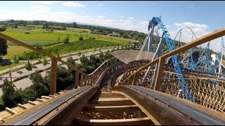 Wodan Timburcoaster Complete Roller Coaster POV Europa Park Germany [upl. by Nytsirt196]