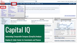 Capital IQ Automating CompCo [upl. by Akihsan]