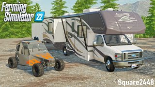 Renting RV amp Going Fall Camping Fleetwood Camper  FS22 [upl. by Lecia506]