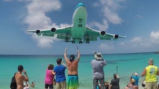 30 Departures and Landings at St Maarten SXM  Maho Beach ACTION [upl. by Miuqaoj907]