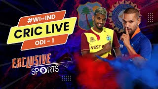 CricLIVE  West Indies vs India 1st ODI  Doordarshan Sports WIvIND [upl. by Suirtimid379]