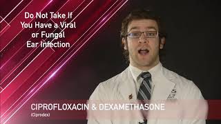 Ciprofloxacin and Dexamethasone Medication Information dosing side effects patient counseling [upl. by Ellekram]