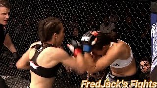 Joanna Jedrzejczyk vs Jessica Penne Highlights Mutilation ufc joannajedrzejczyk mma punch [upl. by Darwin]