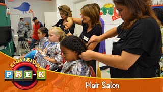 Hair Salon  Virtual Field Trip  KidVision PreK [upl. by Beaston]