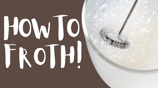 How To Use A Milk Frother To Get The Most Foam [upl. by Alra]