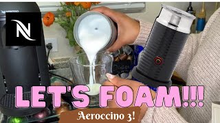 How To Foam Milk With Aeroccino 3 Make Coffee With Foam Tips amp Tricks  Easy Foamed Latte Recipe [upl. by Loziram]