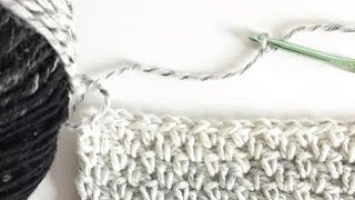 Crochet Moss Stitch [upl. by Erdnua740]