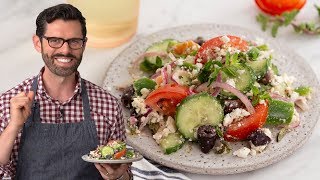 Easy Greek Salad Recipe [upl. by Atalya]