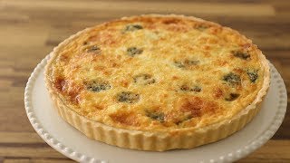 Spinach and cheese Quiche Recipe [upl. by Ynttirb]