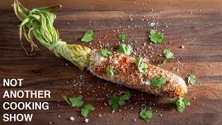 AUTHENTIC MEXICAN STREET CORN  5 MINUTE ELOTE RECIPE [upl. by Ahseenak159]