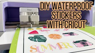 How to Make Stickers With Cricut For Beginners EASY  Print Then Cut DIY Stickers With Cricut Maker [upl. by Gurolinick]