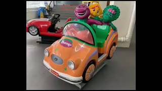 Barney Funcar Coin Operated Ride [upl. by Eninahpets]