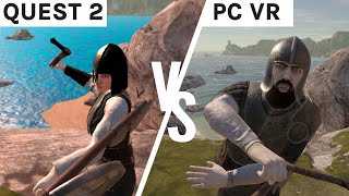 Blade and Sorcery Graphics Comparison  Quest 2 vs PC VR [upl. by Hgeilhsa]