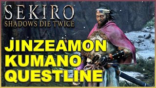 SEKIRO Shadows Die Twice  JINZAEMON KUMANO QUESTLINE [upl. by Anauqed]