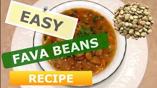 Easy Fava Beans Recipe [upl. by Dina]