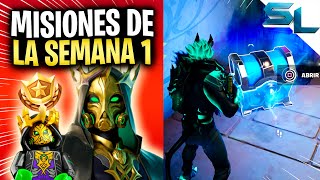 Como COMPLETAR TODAS las MISIONES DE LA SEMANA 1 TEMPORADA 2 CAPITULO 5 FORTNITE [upl. by Gamages6]